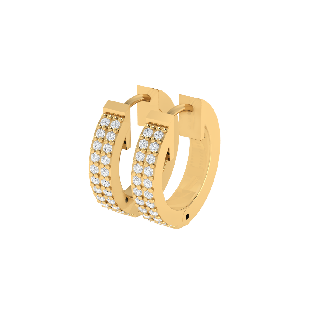 Stunning Bali Diamond Earrings - Main Image