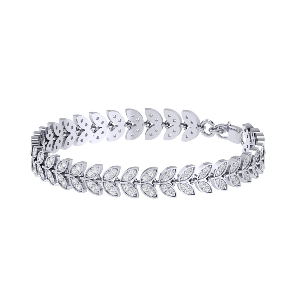 Eternal Leaf Tennis Bracelet