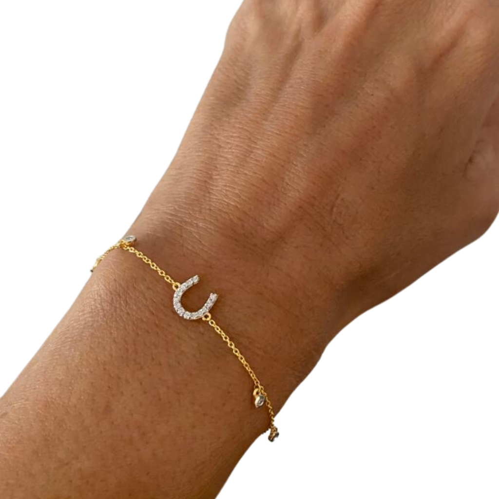 Horseshoe gold bracelet online