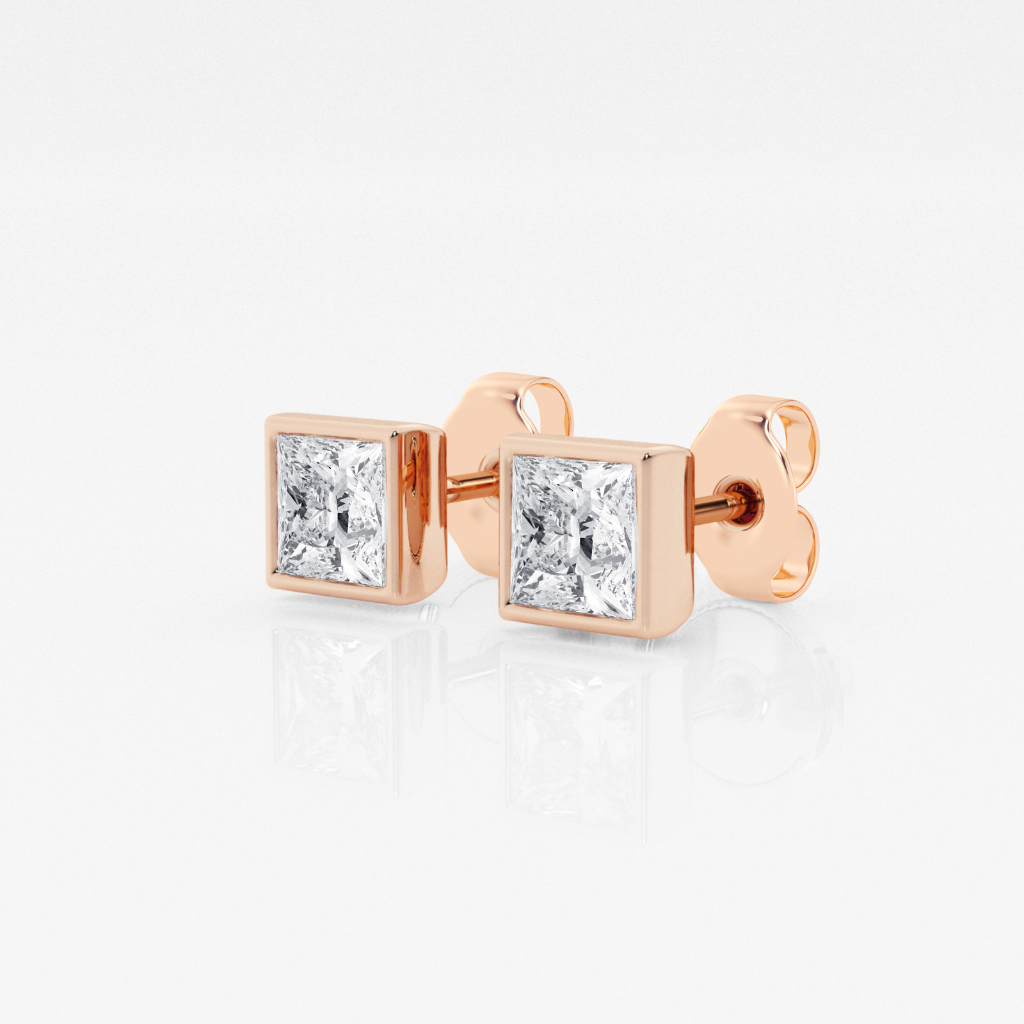 Square Diamond Earrings