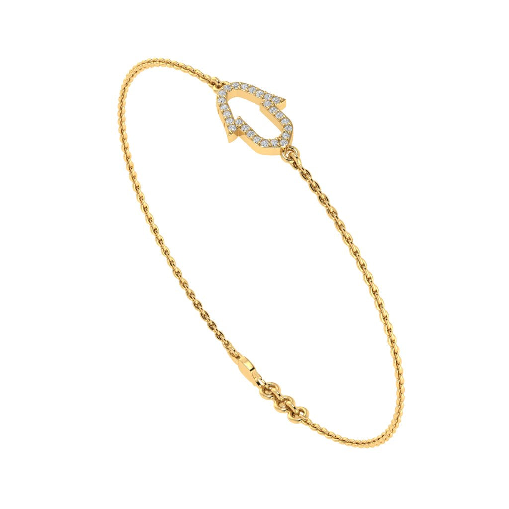 Hamsa Diamond Bracelet