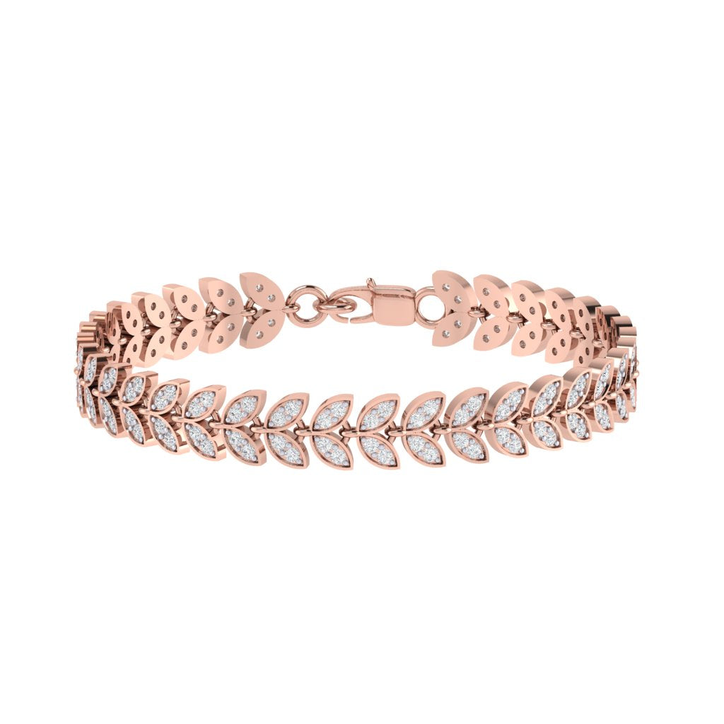 Eternal Leaf Tennis Bracelet