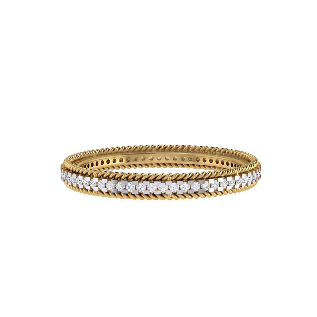 Rope Chain Diamond Ring