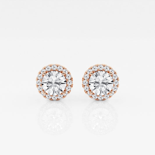 Round studs with a Halo