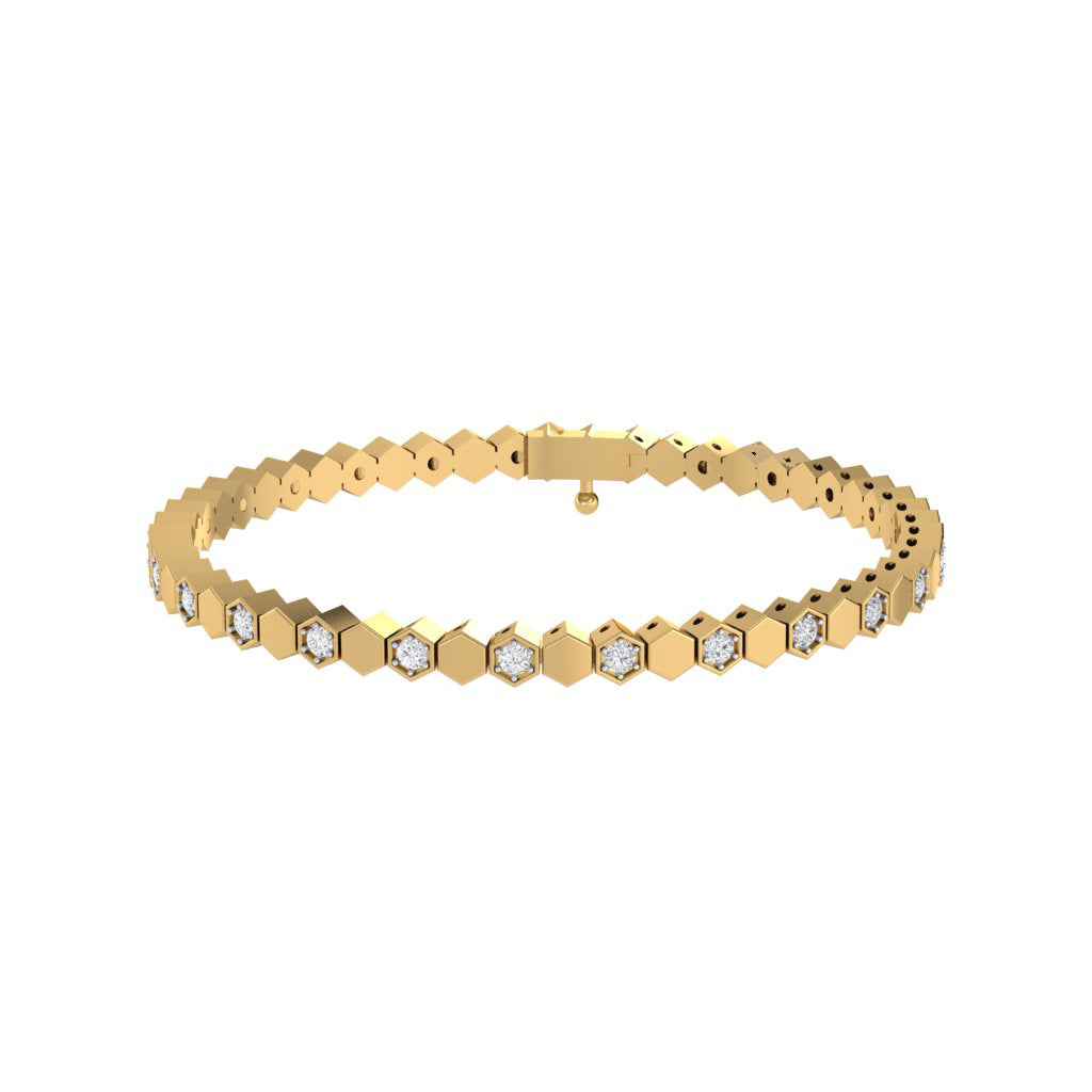 Honeycomb Diamond Bracelet