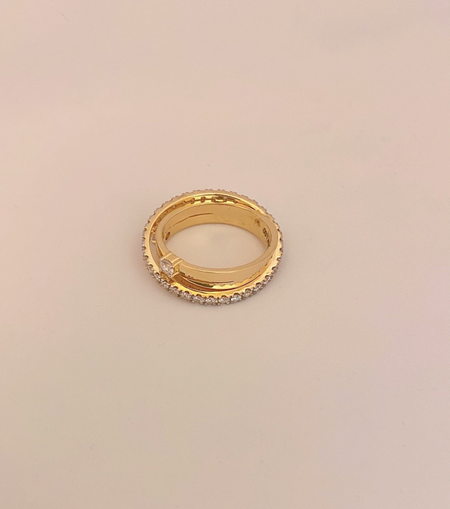 Cross Over Eternity Ring