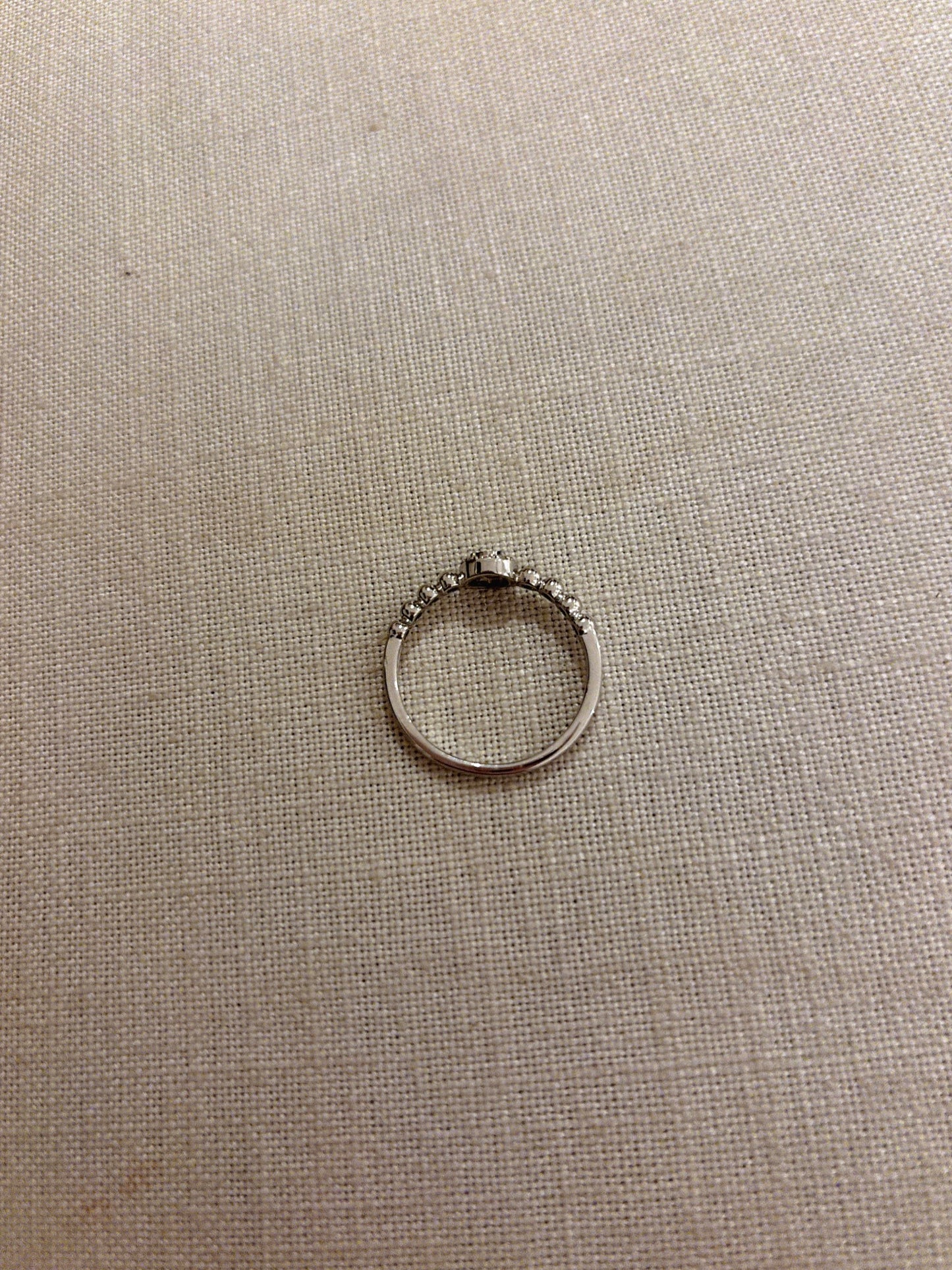 Halo Promise Ring With Dressed Shank